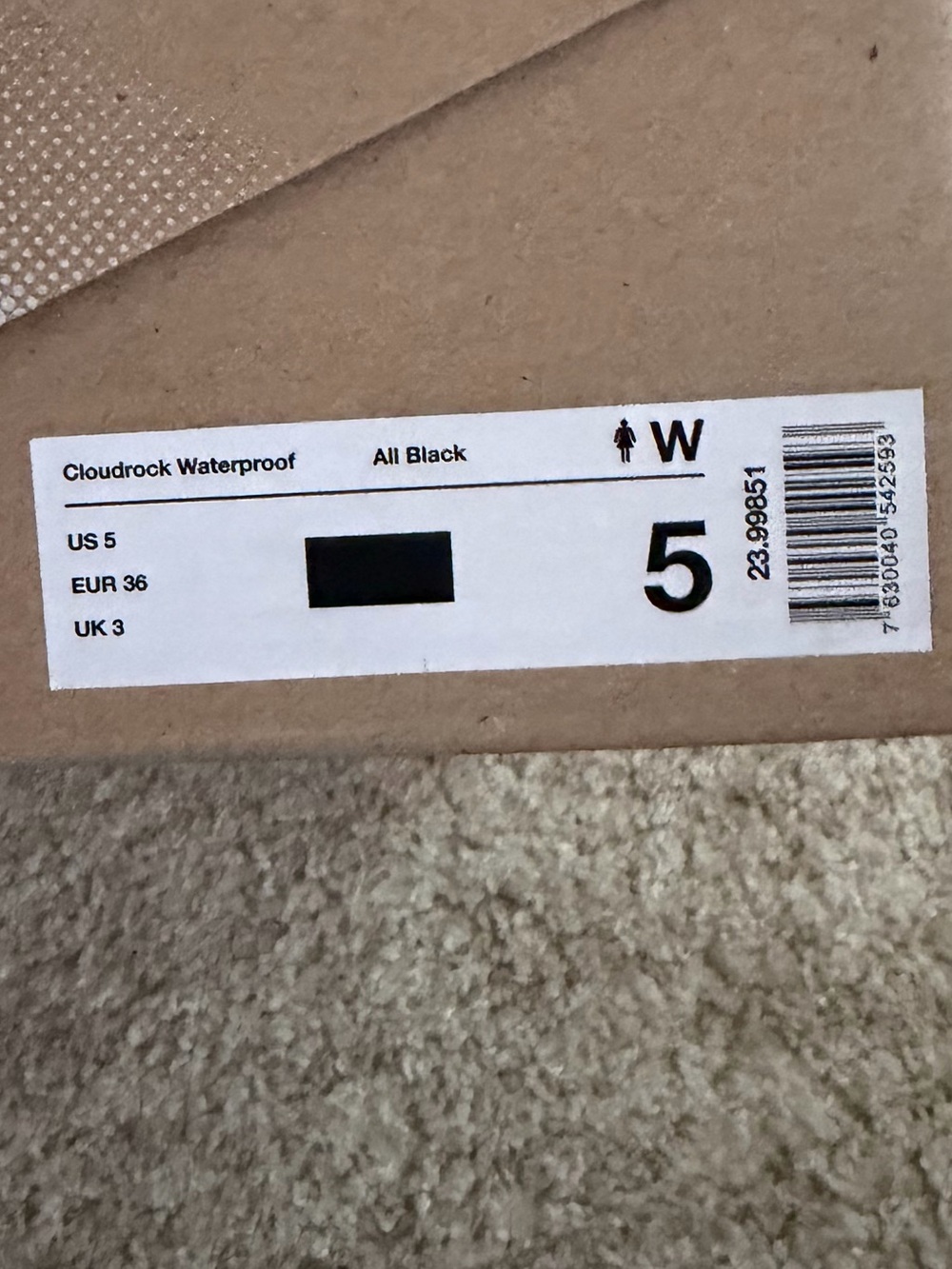 NWT On Running Cloudrock Waterproof Boots Women’s 5 - Picture 5 of 5